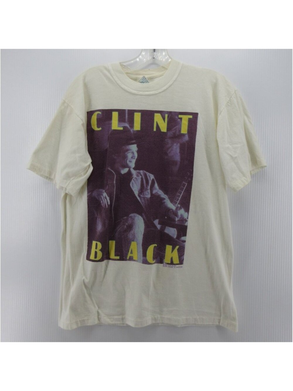 VINTAGE Clint Shirt Medium White 1990 Tour Killin Time Double Sided *